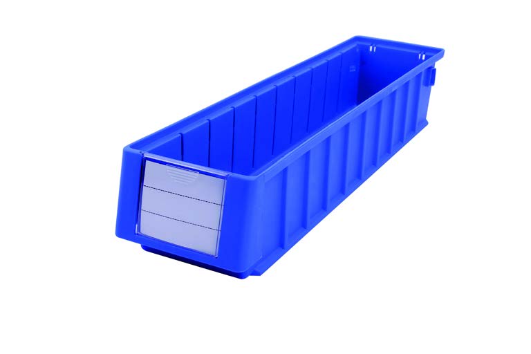 Qty 24: Stackable Bin, Outer Dimensions: 19-11/16"L x 4-5/8"W x 3-9/16"H Stack
