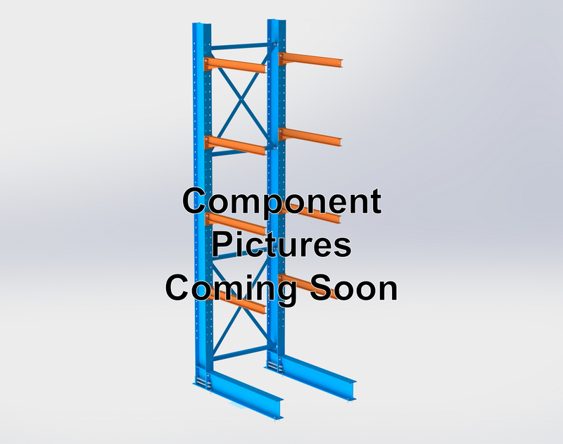 New Structural Cantilever Base, 36"L for 36" Arms, 5"W x 10"H Beam, Blue