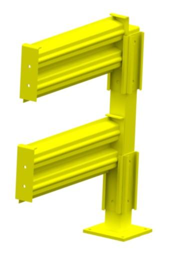 Lift-Out 2-Rib, Guard Rail - 60" in length (installed), 11ga, two rib corrugated with two secondary