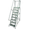 NEW ROLLING LADDER, 8 STEP, 80"H TOP STEP, 110" OVERALL HEIGHT, 10"D TOP STEP, 450 LB CAP, 24"W PERF