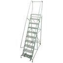 NEW ROLLING LADDER, 10 STEP, 100"H TOP STEP, 130" OVERALL HEIGHT, 10"D TOP STEP, 450 LB CAP, 24"W PE