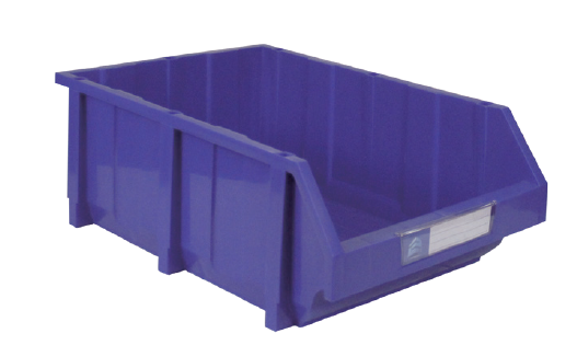 Qty 4: Stackable Bin, Outer Dimensions: 23-5/8"L x 15-3/4"W x 8-11/16"H Stack