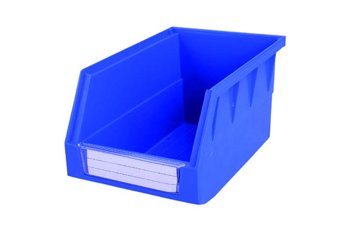 Qty 12: Stackable Bin, Outer Dimensions: 8-11/16"L x 5-1/2"W x 4-15/16"H Stack
