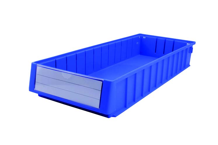Stackable Bin (no Hanger, w/ Divider Slots), Outer Dimensions: 23-5/8"L x 9-1/4"W x 3-9/16"H Stackab
