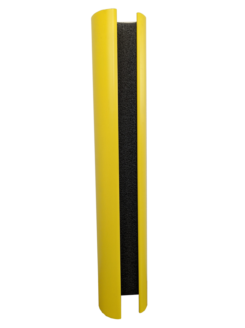 New Polymer Snap-On Post Protector, 24"H, Fits 3"W x 1-5/8"D Columns, Yellow