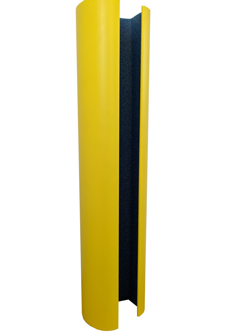 New Polymer Snap-On Post Protector, 24"H, Fits 3-3/16"W to 4"W x 2-3/4"D Columns, Yellow