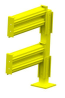 Lift-Out 2-Rib, Guard Rail - 24" in length (installed), 11ga, two rib corrugated with two secondary